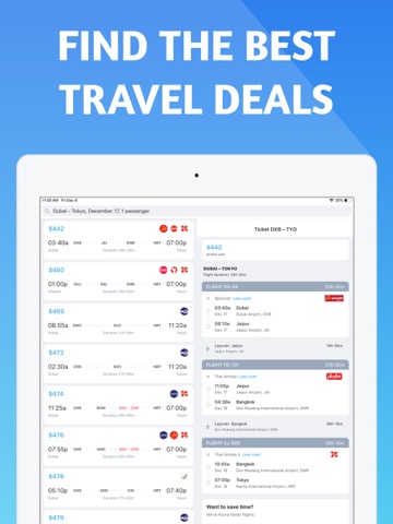 Flightsapp 格安航空券、航空券、旅行の航空券を比較のおすすめ画像1