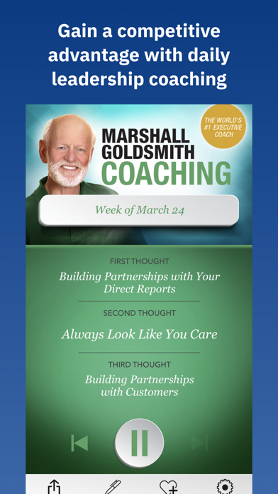 Marshall Goldsmith Coaching Screenshot