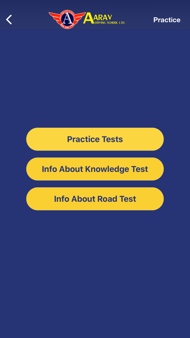 ICBC PRACTICE TEST-AARAVSCHOOL Screenshot