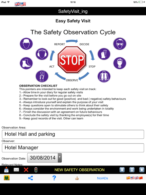 Easy Safety Visits iPad screenshot