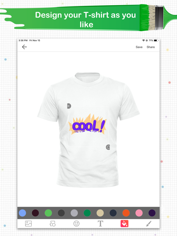 Super T-Shirt Designer iPad screenshot 6 - Lifestyle app