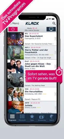 Game screenshot TV-Programm KLACK: Ihre TV-App mod apk