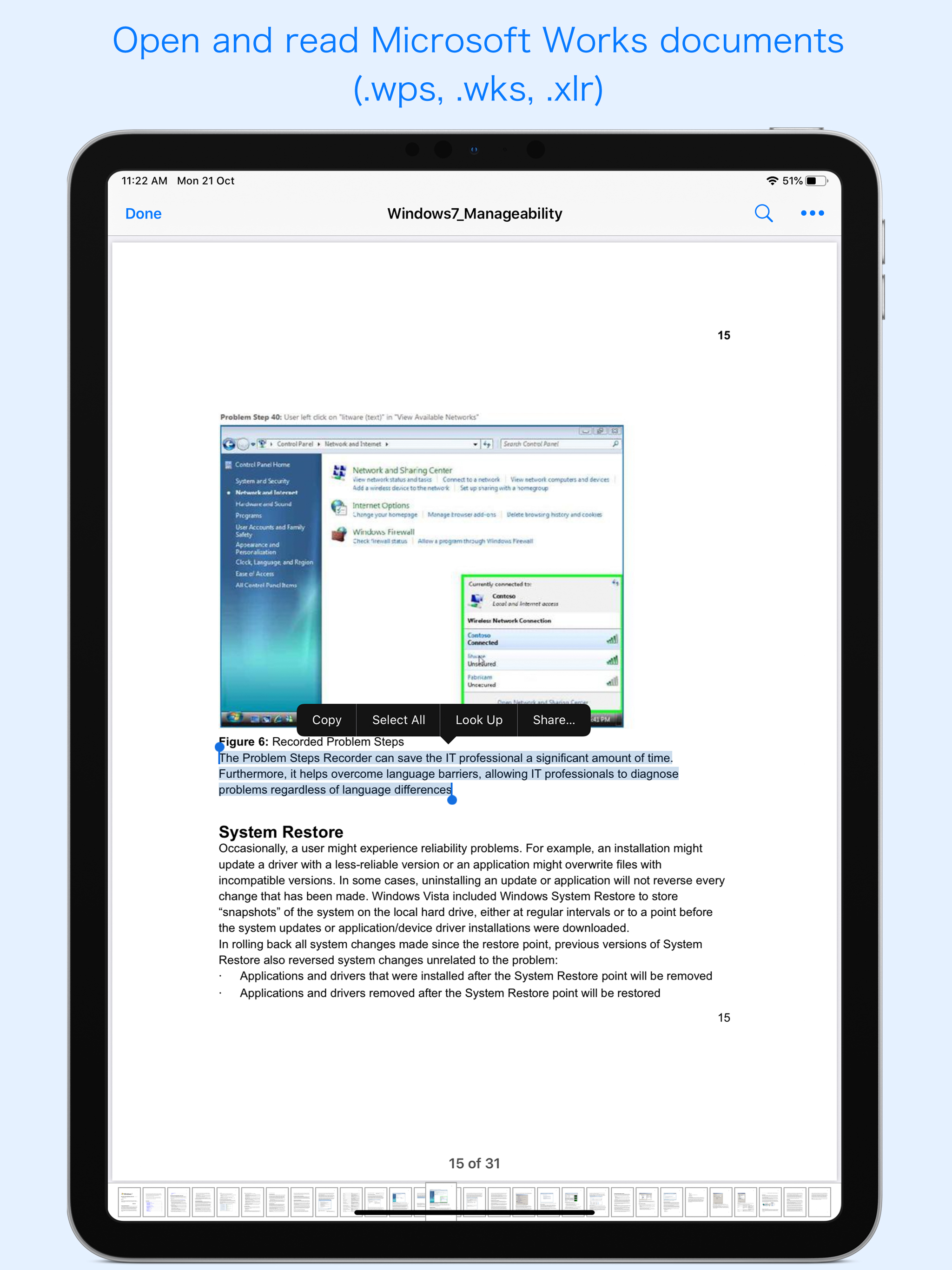 WPS Reader - for MS Works