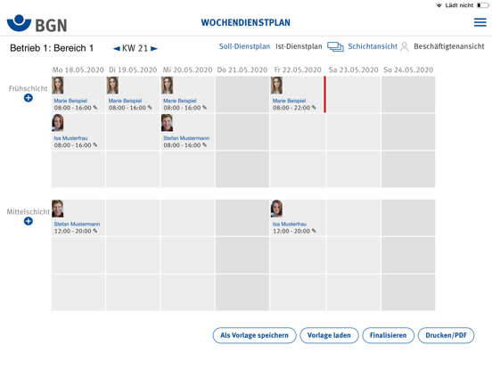 Screenshot #6 pour BGN-Dienstplan