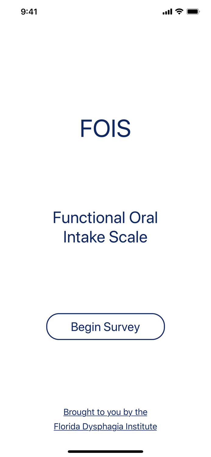 Functional Oral Intake Scale
