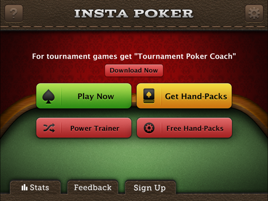 Insta Poker Coach Texas Holdem iPad app afbeelding 4