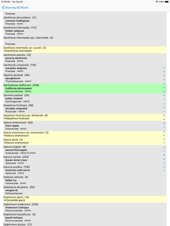 Oregon Wildflower Search iPad screenshot 8 - Education app