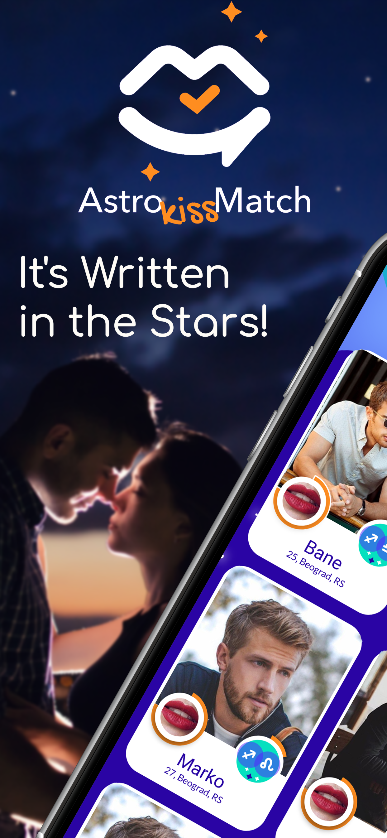 Astro Kiss Match: Astro Dating
