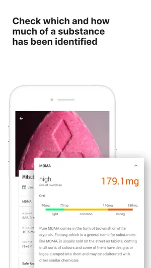KnowDrugs Drug Checking screenshot 2
