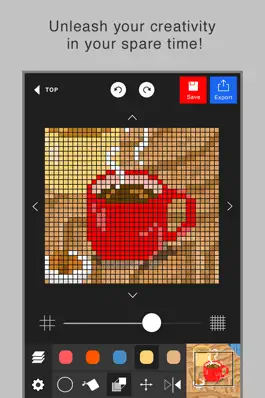 Game screenshot Pixel art editor - Dottable - apk