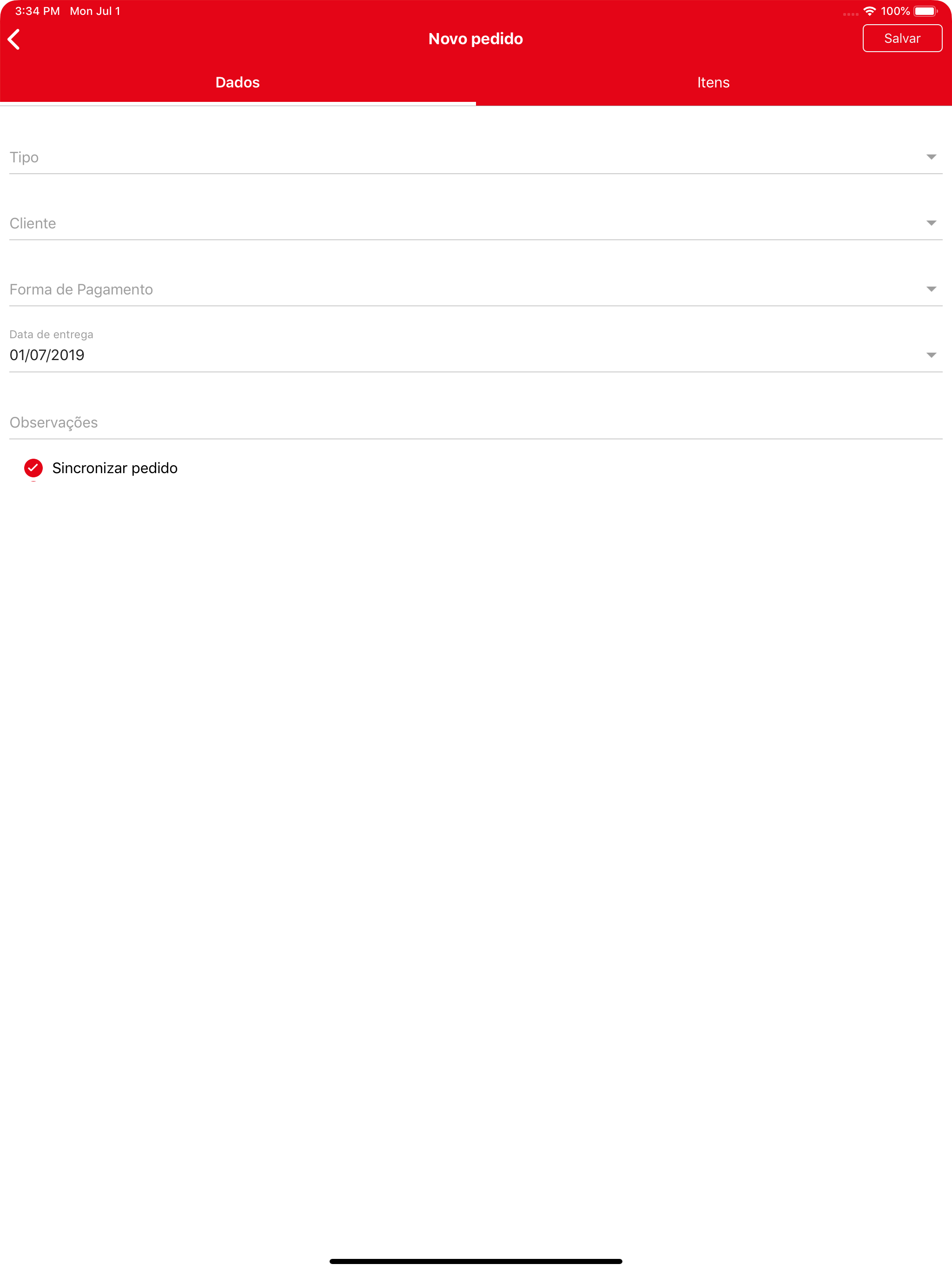 Interface Vendas Mobile screenshot 5