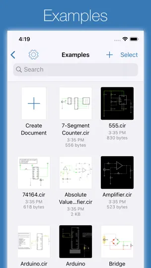 Screenshot von ICircuit auf dem iPhone 6