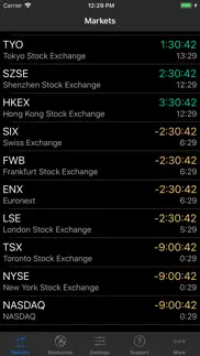 stock market hours stock clock iphone screenshot 1