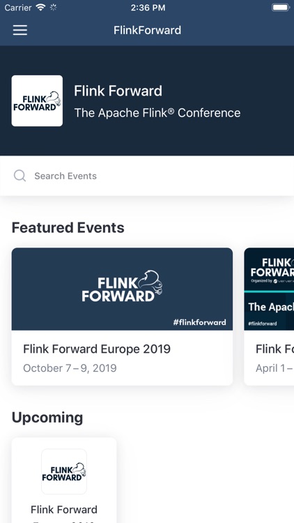 Flink Forward Event App