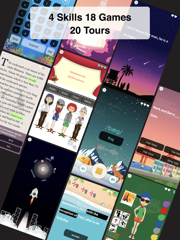 Globa - Learn to Speak English iPad screenshot 1 - Education app