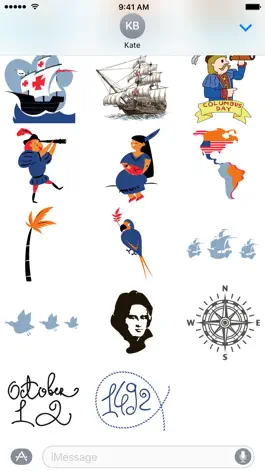 Game screenshot Columbus Day Stickers apk
