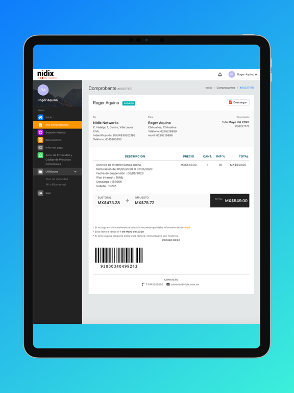 Nidix Networks iPad screenshot 3 - Productivity app