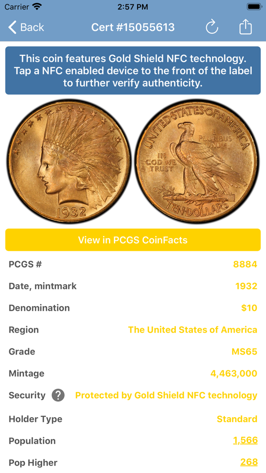 #1. PCGS Cert Verification (iOS) От: PCGS