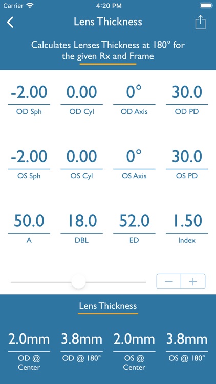 Optical Calculator for ECPs screenshot-3