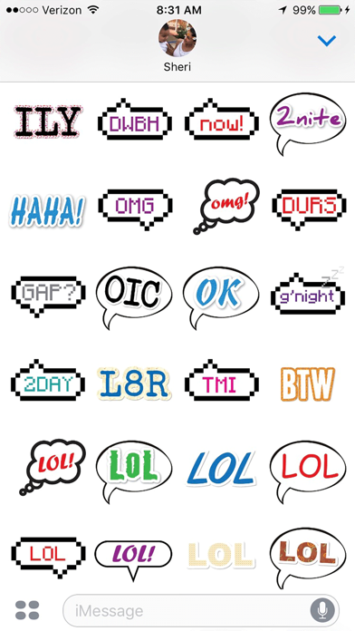 How to cancel & delete Text Chat Stickers from iphone & ipad 3