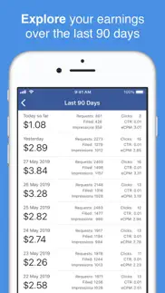 fanads - revenue reporting iPhone Captures Décran 4