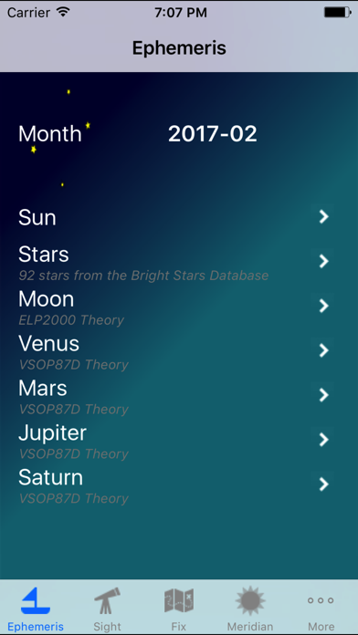 Screenshot #1 pour iMariner Celestial Navigation