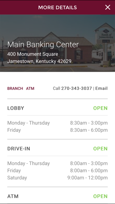 Bank of Jamestown Screenshot