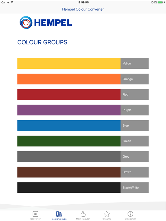 Screenshot #5 pour Hempel Colour Converter