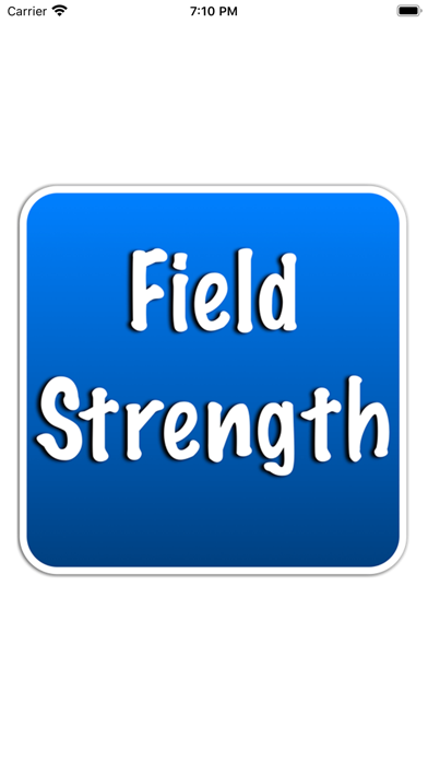 Radio Field Strength Cal Screenshot