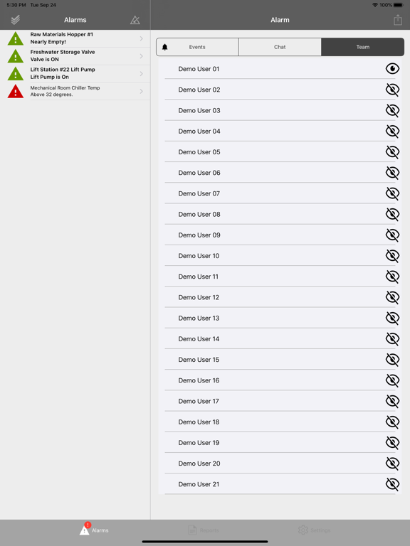 WIN-911 Mobile iPad screenshot 4 - Business app