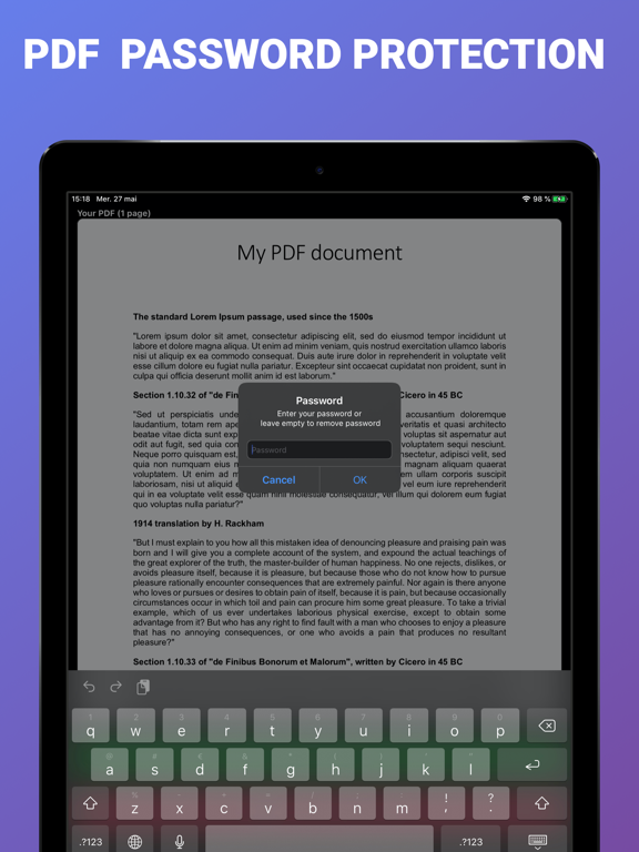 Screenshot #4 pour PDF Secure