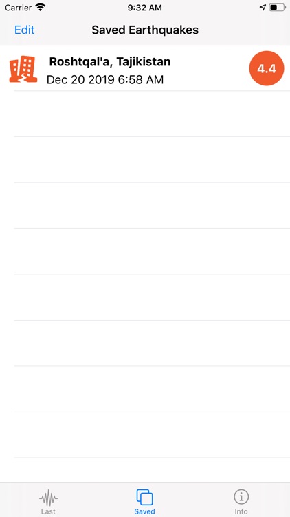 Earthquake List screenshot-3