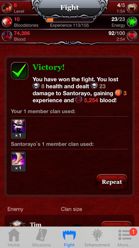 Jogo de Vampiros Móvel screenshot 3