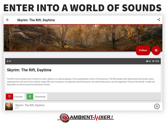 Screenshot #5 pour Ambient Mixer Music