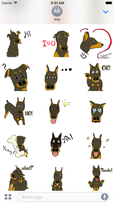 Screenshot #3 pour Doberman Pinscher Dog Sticker