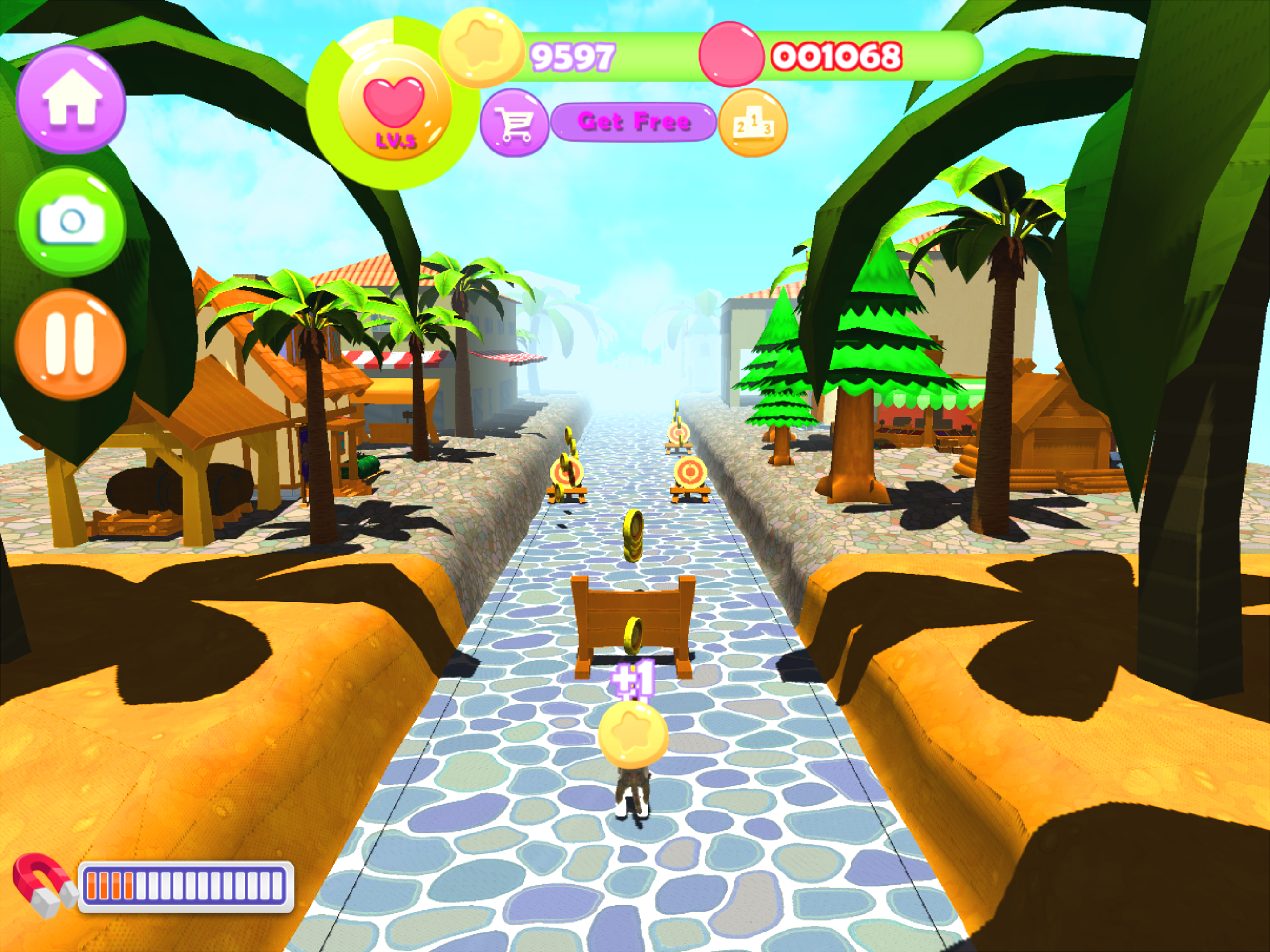 Kitty And Puppy Running