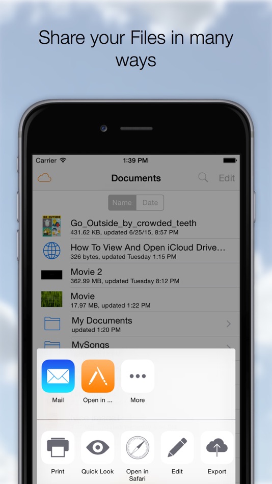 #3. Cloud Opener - File manager (iOS) Podle: Jacks-apps