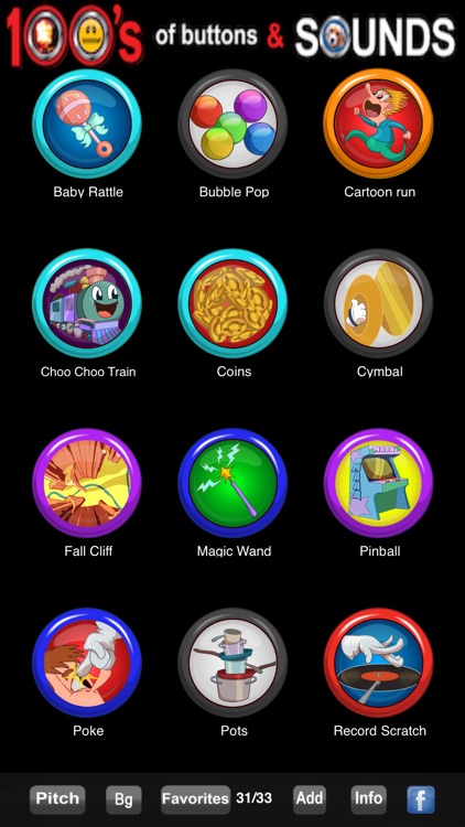 100's of Buttons & Sounds Pro