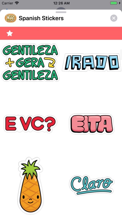 Spanish Stickers screenshot 2