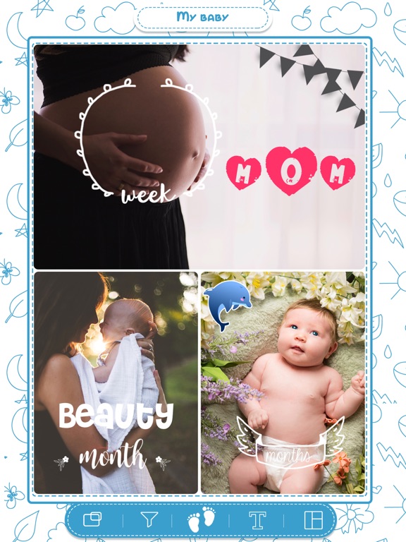 Screenshot #4 pour Baby Life Story Photo Editor