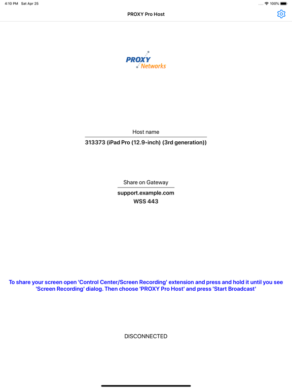 PROXY Pro Host iPad screenshot 1 - Business app