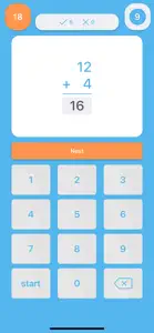 Addition Flash Cards Quiz screenshot #2 for iPhone