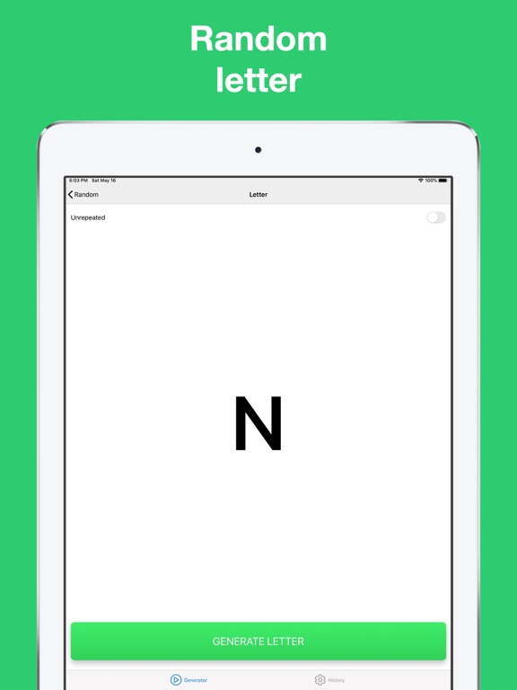 Random: Number generator iPad screenshot 6 - Entertainment app