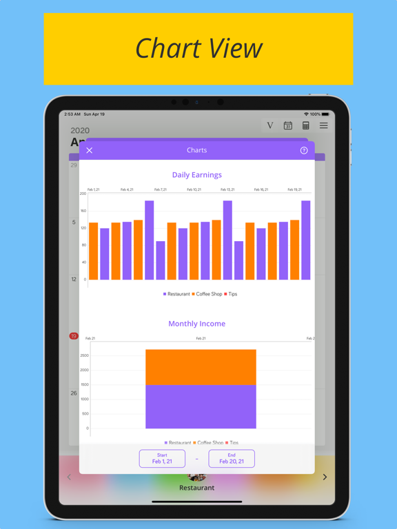 Shiftify - Shift Work Calendar iPad screenshot 4 - Productivity app