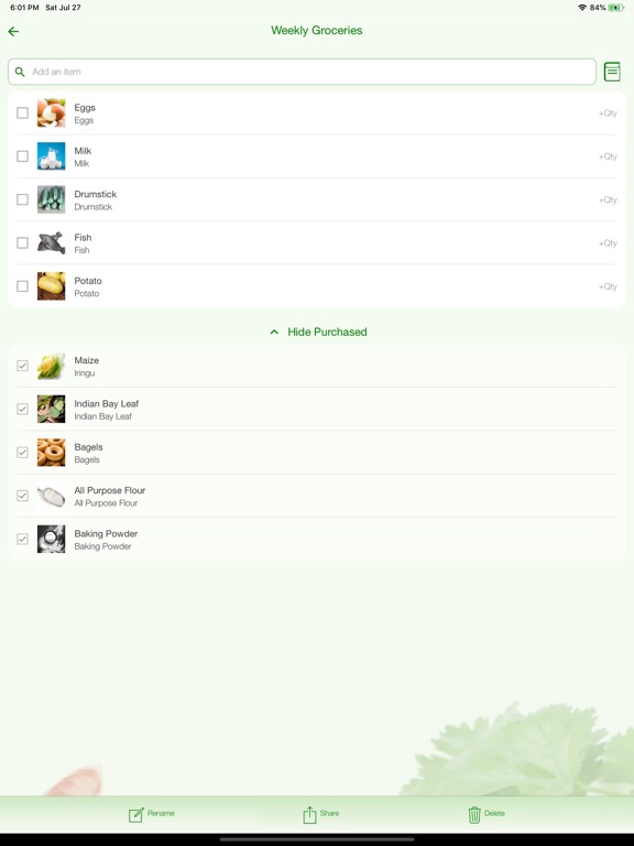 Swaadish - Groceries & Recipes iPad screenshot 4 - Utilities app