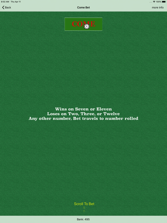 Screenshot #5 pour Learn Craps Yo