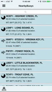 noaa buoy and tide data iphone screenshot 2