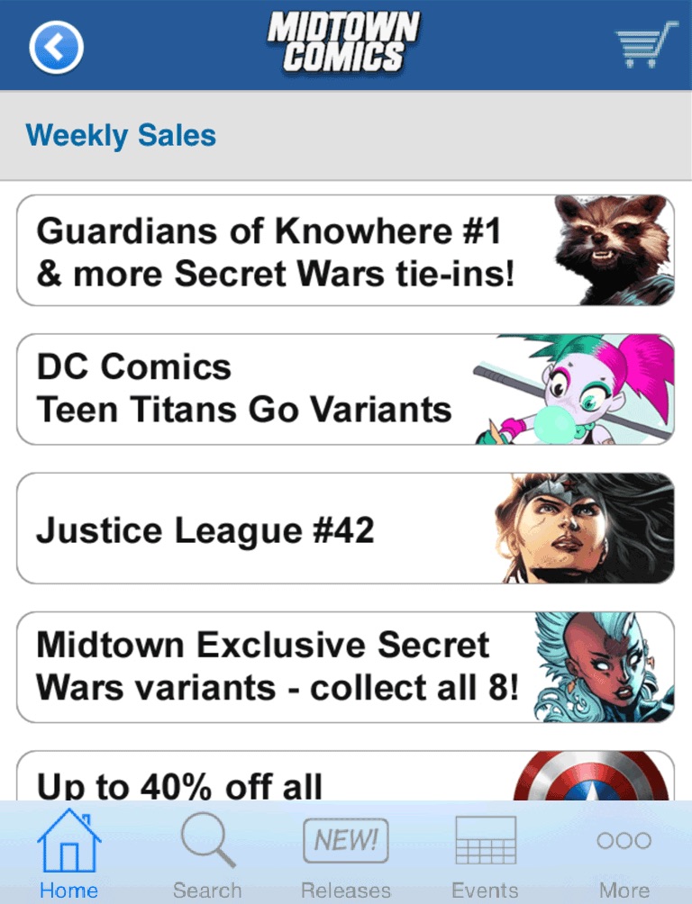 Midtown Comics screenshot 4