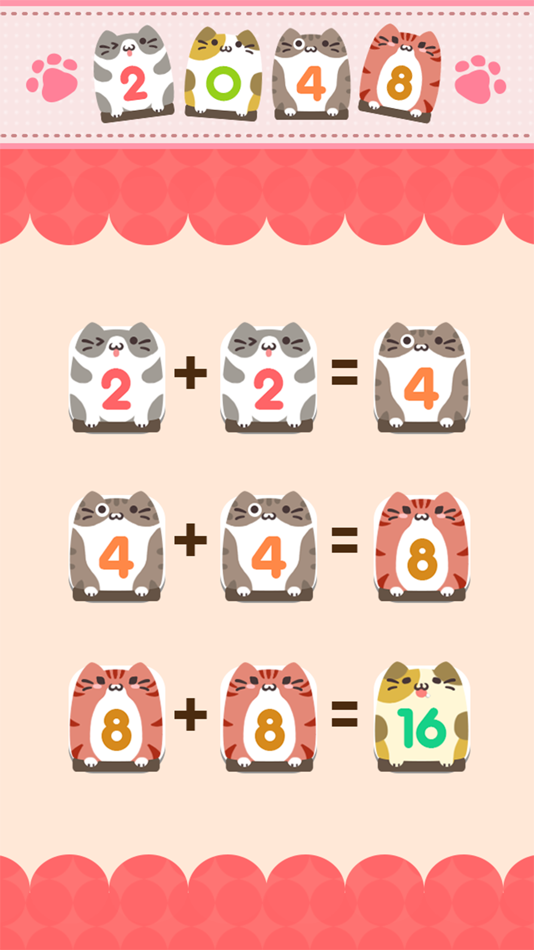 #2. 2048 CAT (iOS) Podle: Millo Games Inc.
