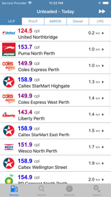 Fuel Price for WA screenshot